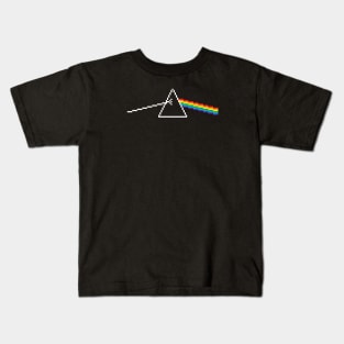 The Dark Side of the Moon 8 bit Kids T-Shirt